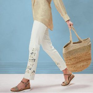 Soft Surroundings Embellished Straight Ankle Jean - 14